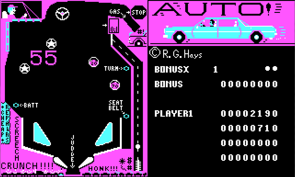AUTO Pinball - 1986 screenshot 1