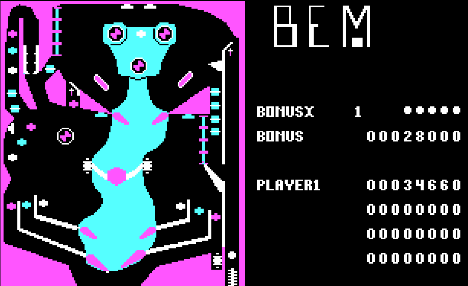 BEM Pinball - 1986 screenshot 1