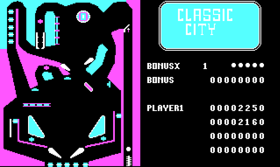Classic City Pinball - 1986 screenshot 1