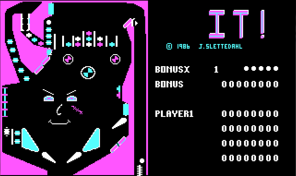 IT Pinball - 1986 screenshot 1