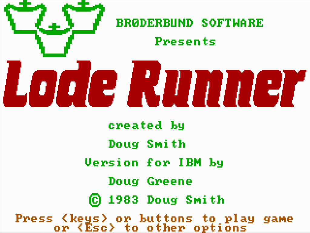 Lode Runner - 1983 screenshot 1