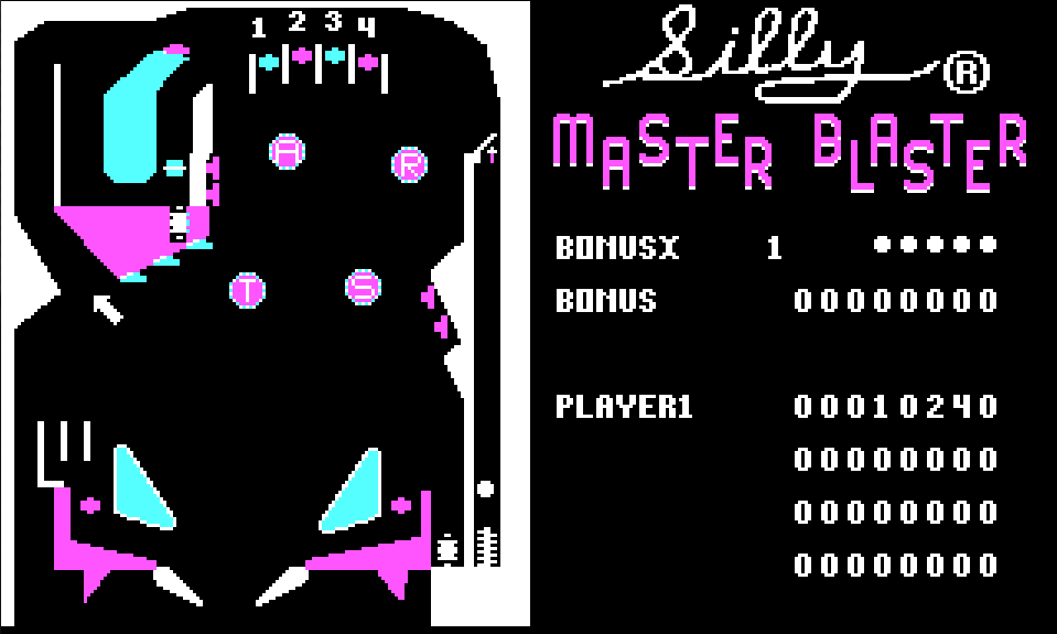 Master Blaster Pinball - 1986 screenshot 1
