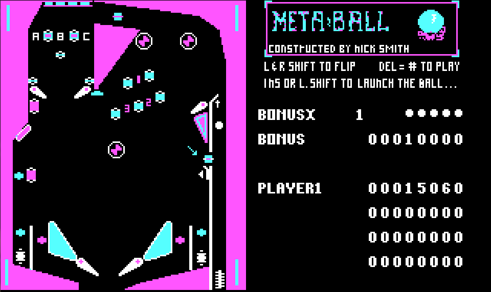 Metaball Pinball - 1986 screenshot 1