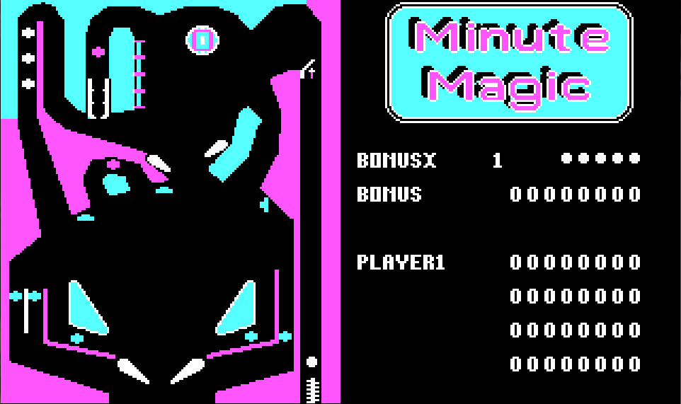 Minute Magic Pinball - 1986 screenshot 1