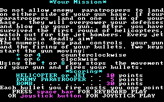 Paratrooper - 1982 screenshot 3