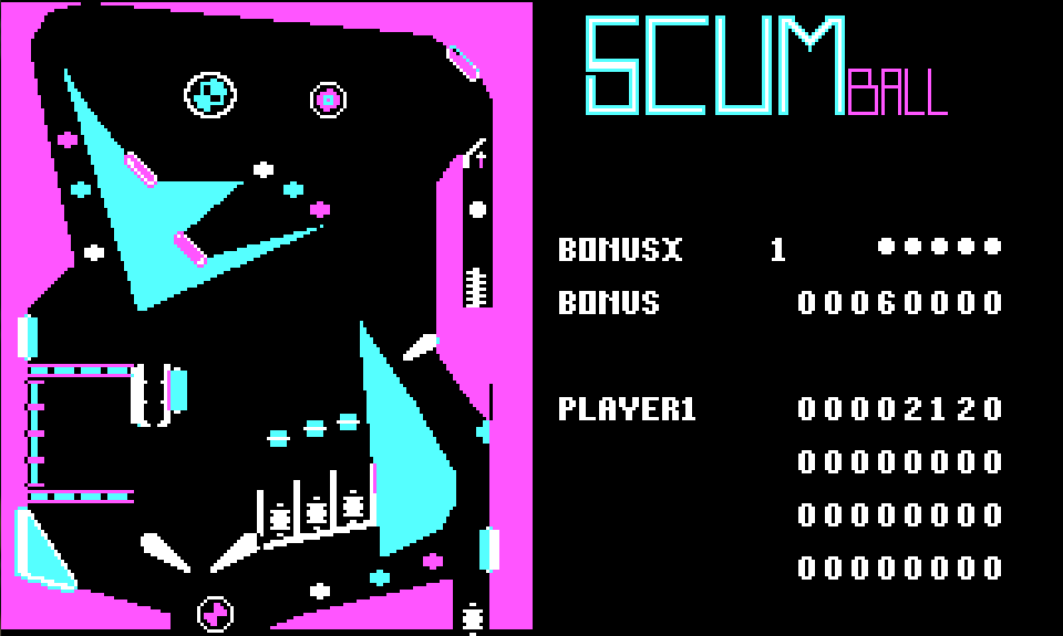 Scumball Pinball - 1986 screenshot 1