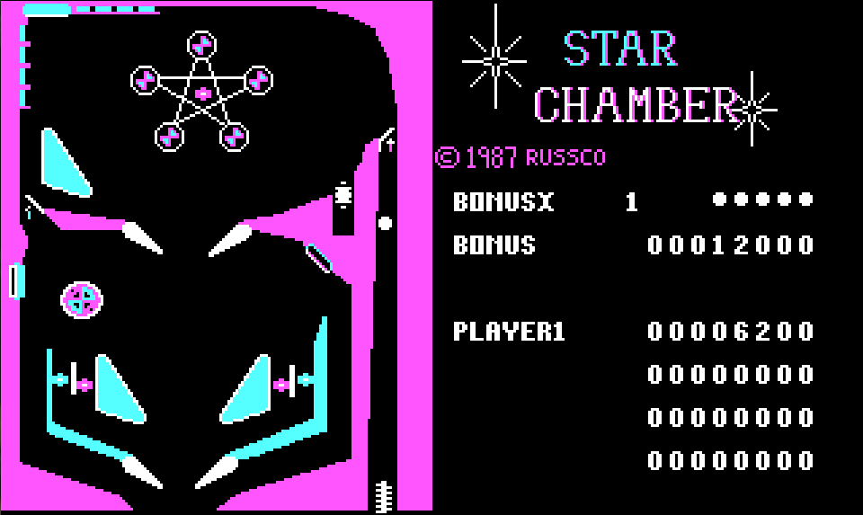Star Chamber Pinball - 1986 screenshot 1