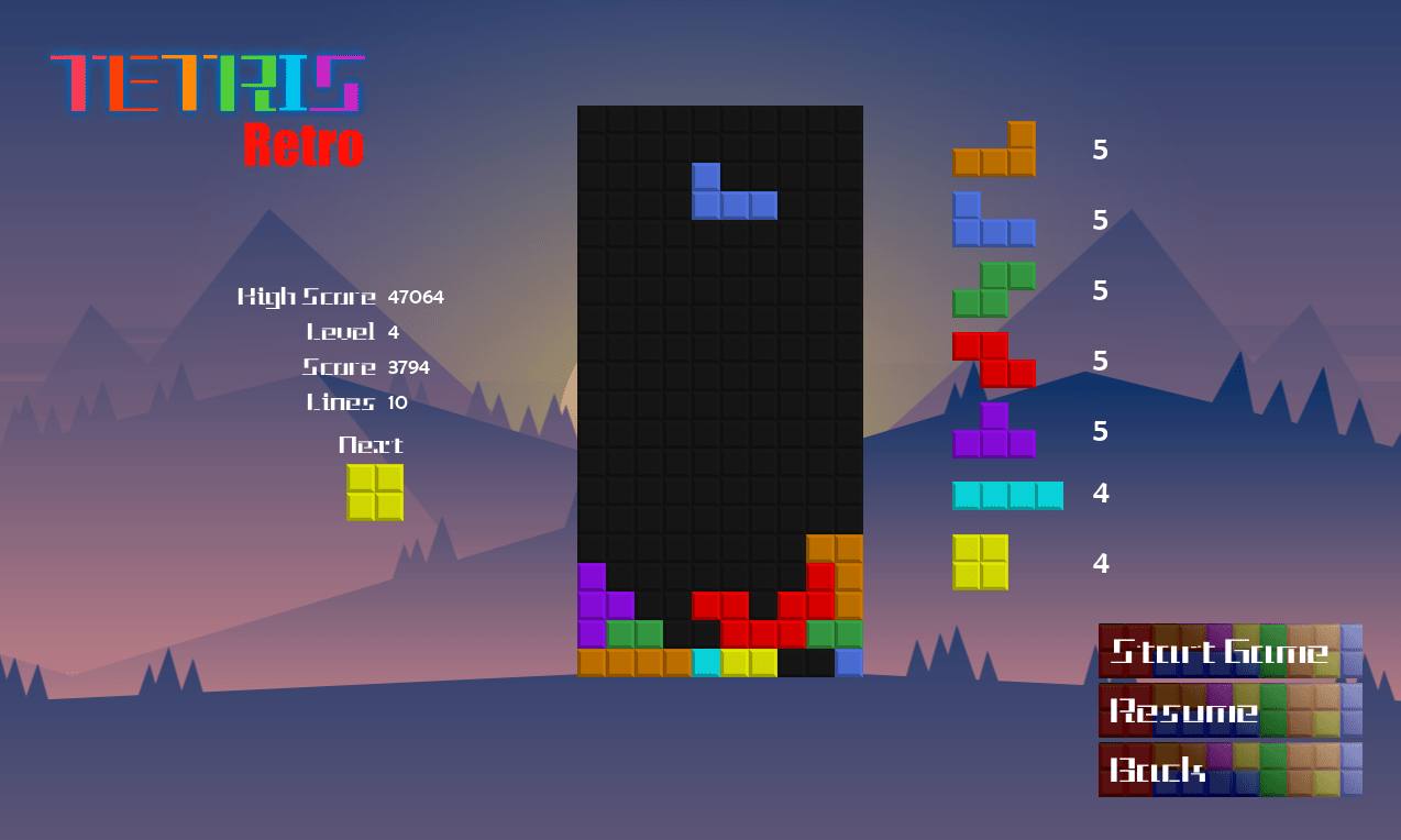 Tetris-Retro screenshot 3