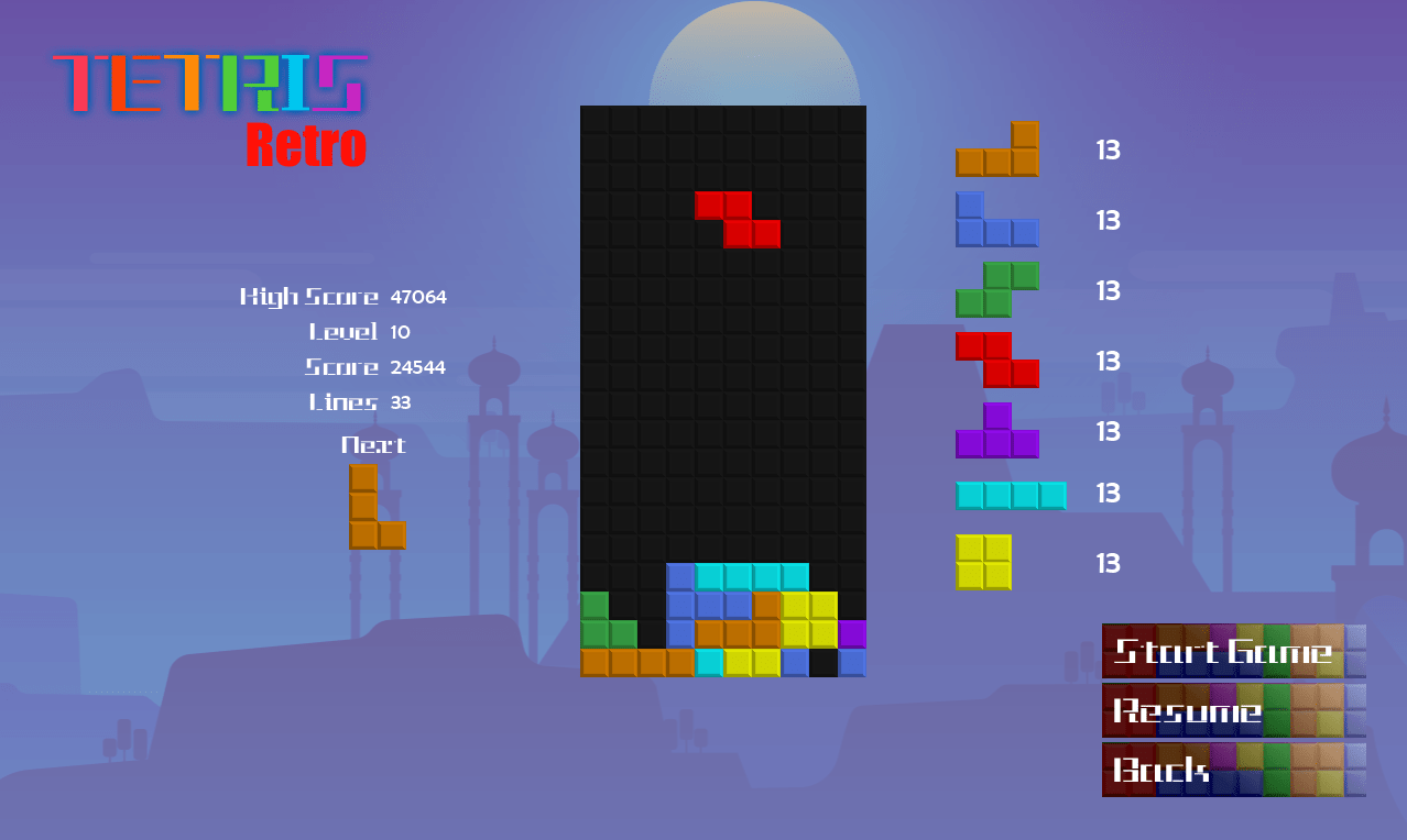 Tetris-Retro screenshot 5