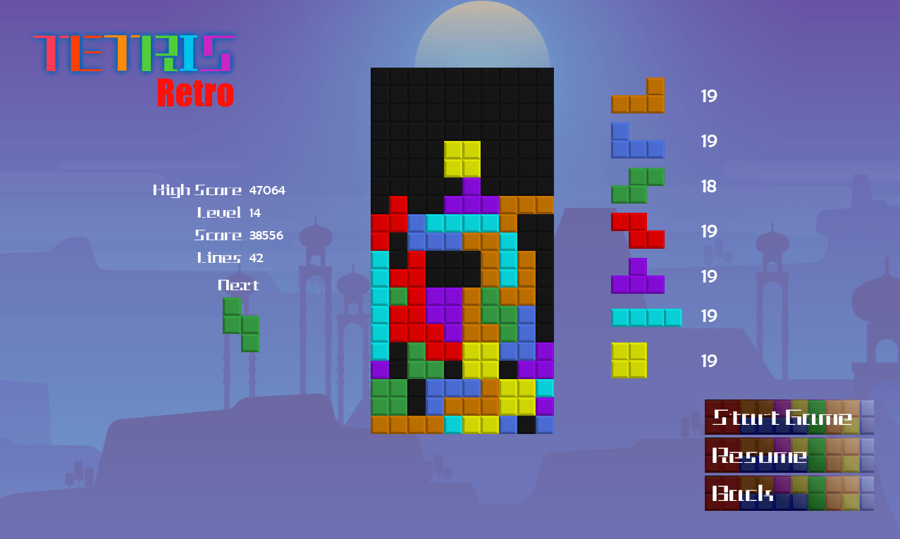 Tetris-Retro screenshot 6