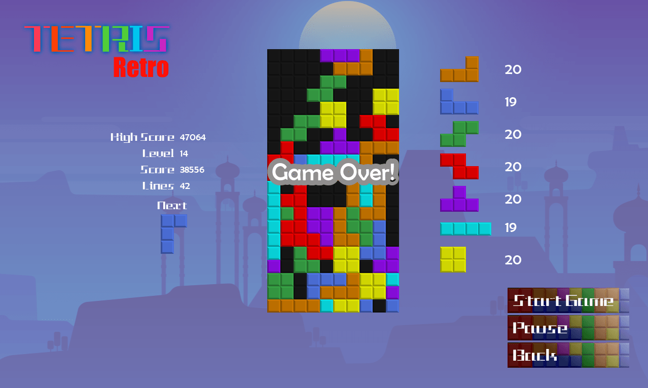 Tetris-Retro screenshot 7